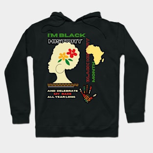 Black history month cute graphic design artwork Hoodie